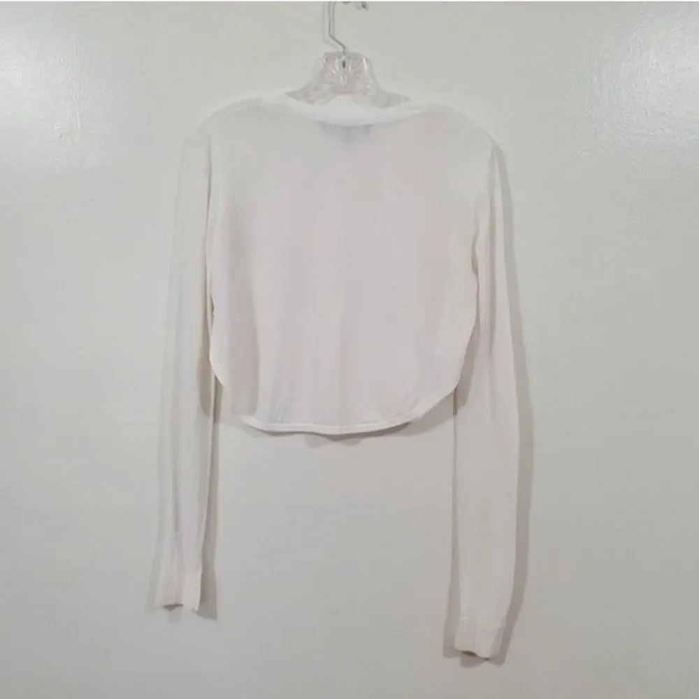 ROBERT RODRIGUEZ Croptop Long Sleeves Ivory Size S